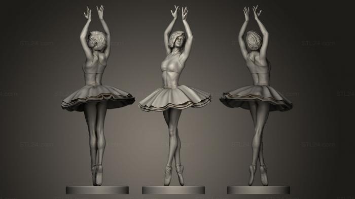 Figurines of girls (Ballerina 5, STKGL_0057) 3D models for cnc